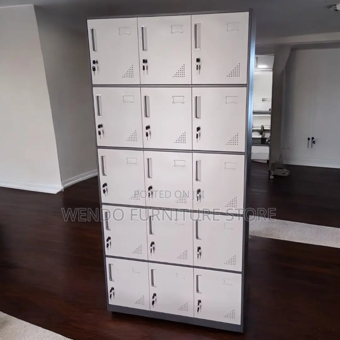 Office Cabinet; 15 Lockers Executive Quality Style Office Cabinet