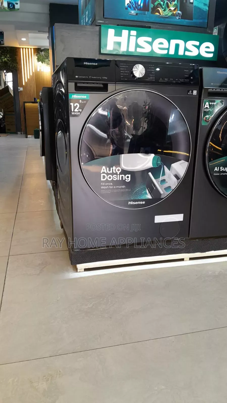 12kgs/8kgs Front Load Hisense Wash Dry Washing Machine.