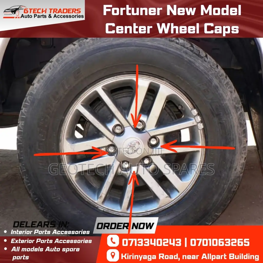 Toyota Fortuner New Model Center Wheel Caps