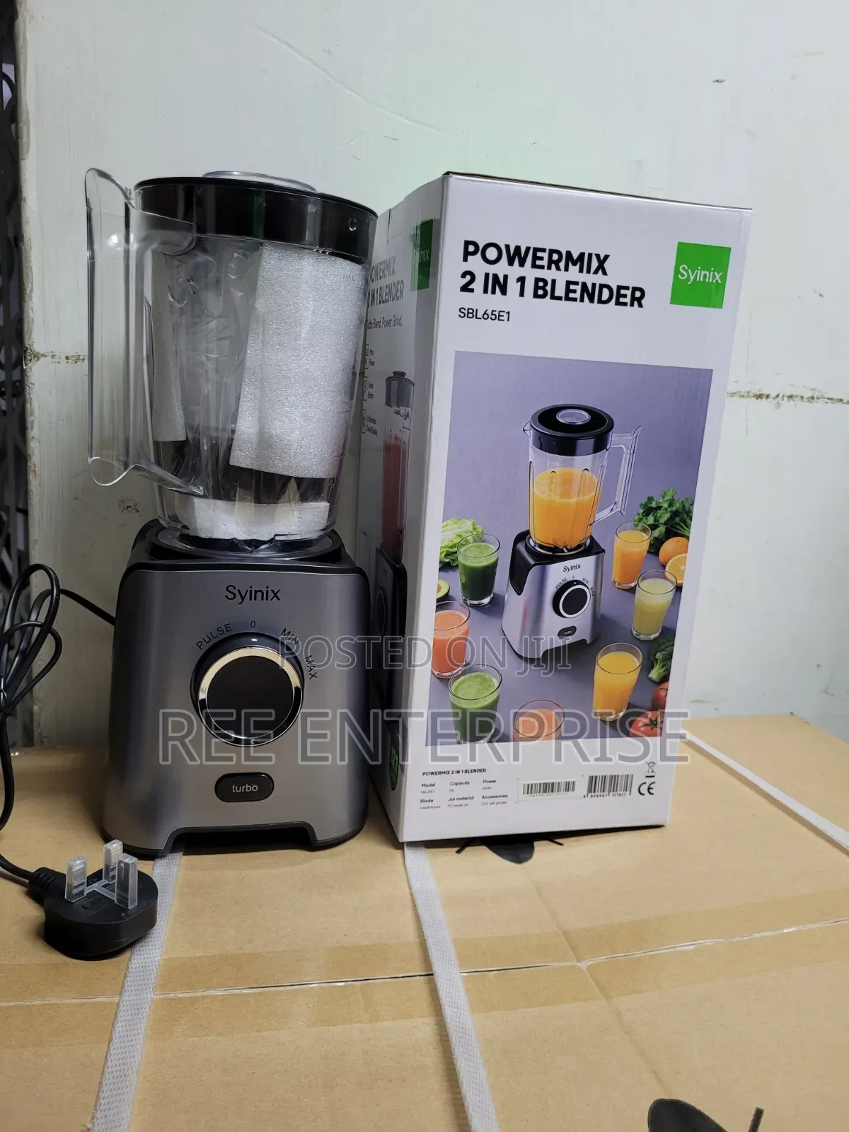 Syinix Powermix 2in1 Blender Turbo Blend,Power