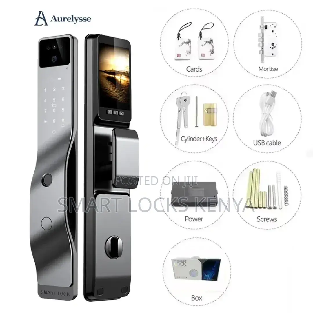 Smart Lock Professional Tuya Intelligent Automatic Alarm Hd 3d Face