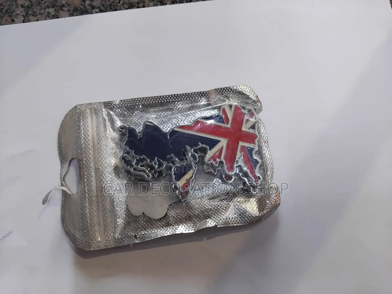 3d Union Jack Uk Map Car Emblem