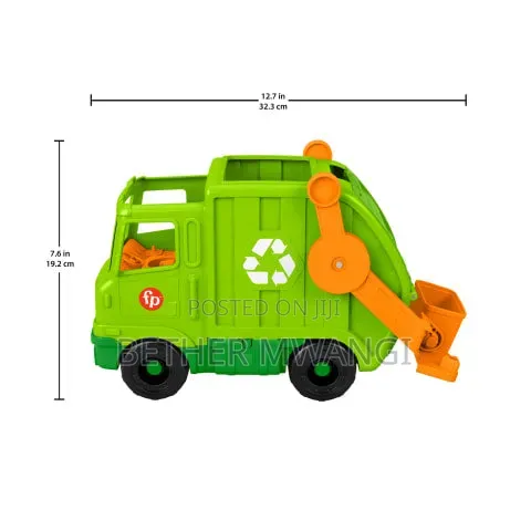 Fisher Price Little People Recycling Garbage Truck Toy With Music.