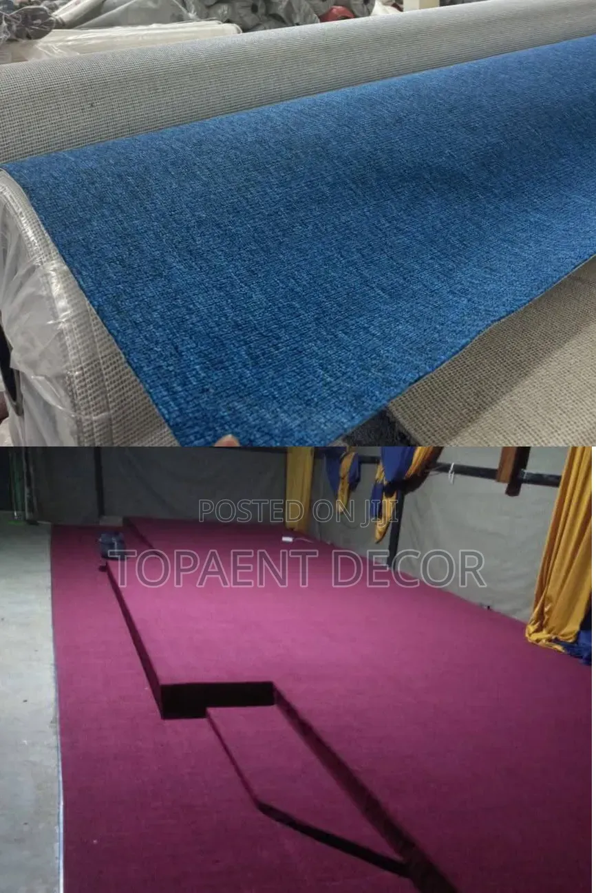 Maroon and Blue Easy Fixing, Affordable Wall to Wall Carpets