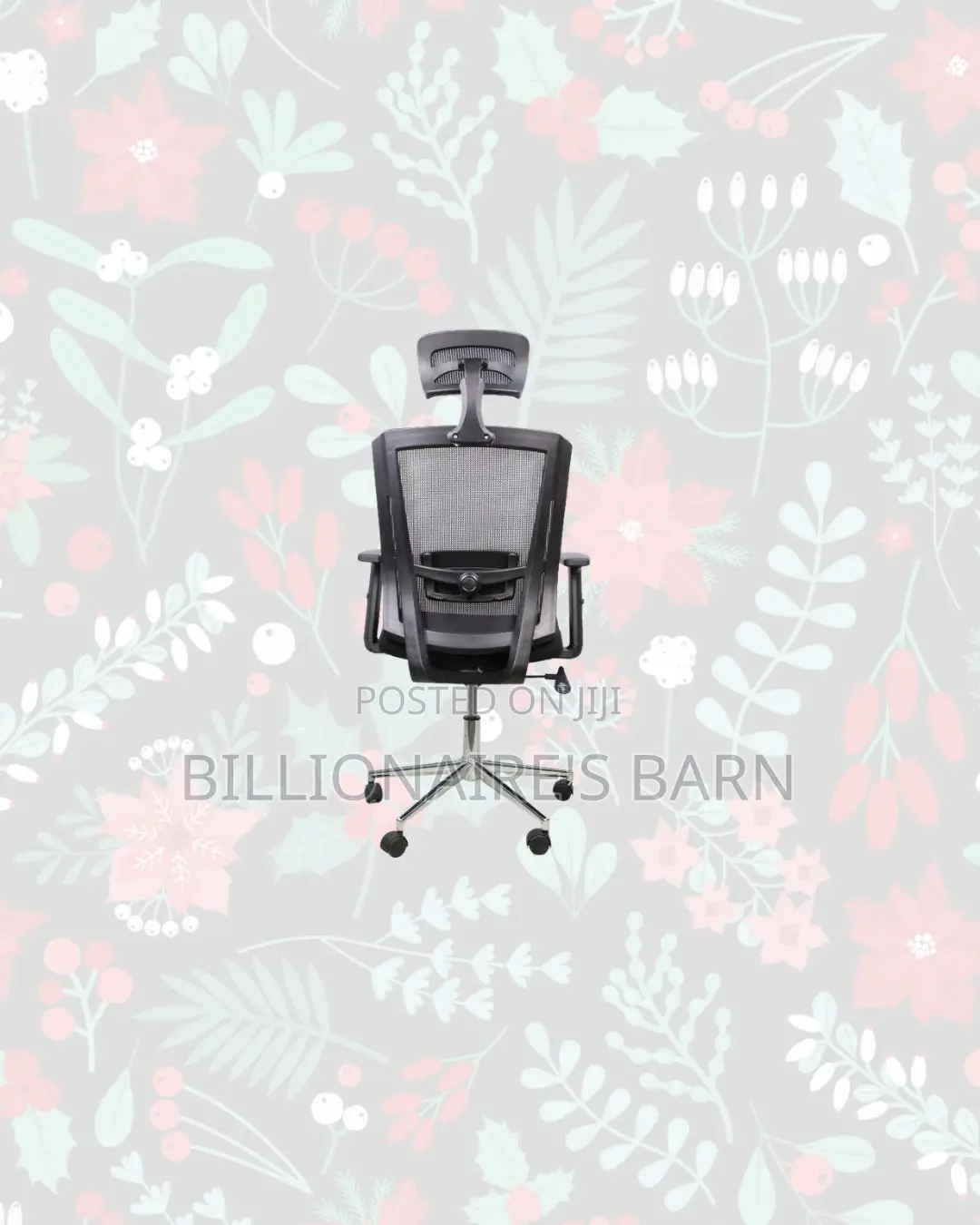 Stylish Black Mesh Office Chair Ergonomic Headrest Nairobi Special