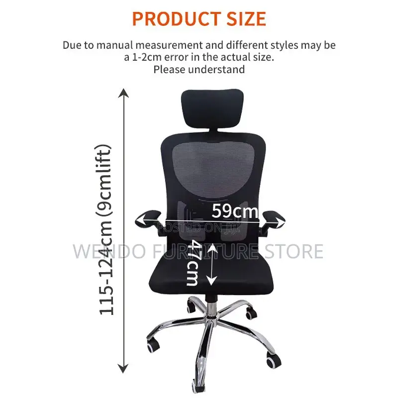 Office Chairs; Ergonomic High Back Office Chairs With Flip Up Armrests