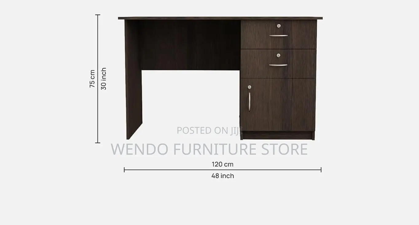 Office Desk; 1.4 Meters Executive Home Office Style Wooden Desk