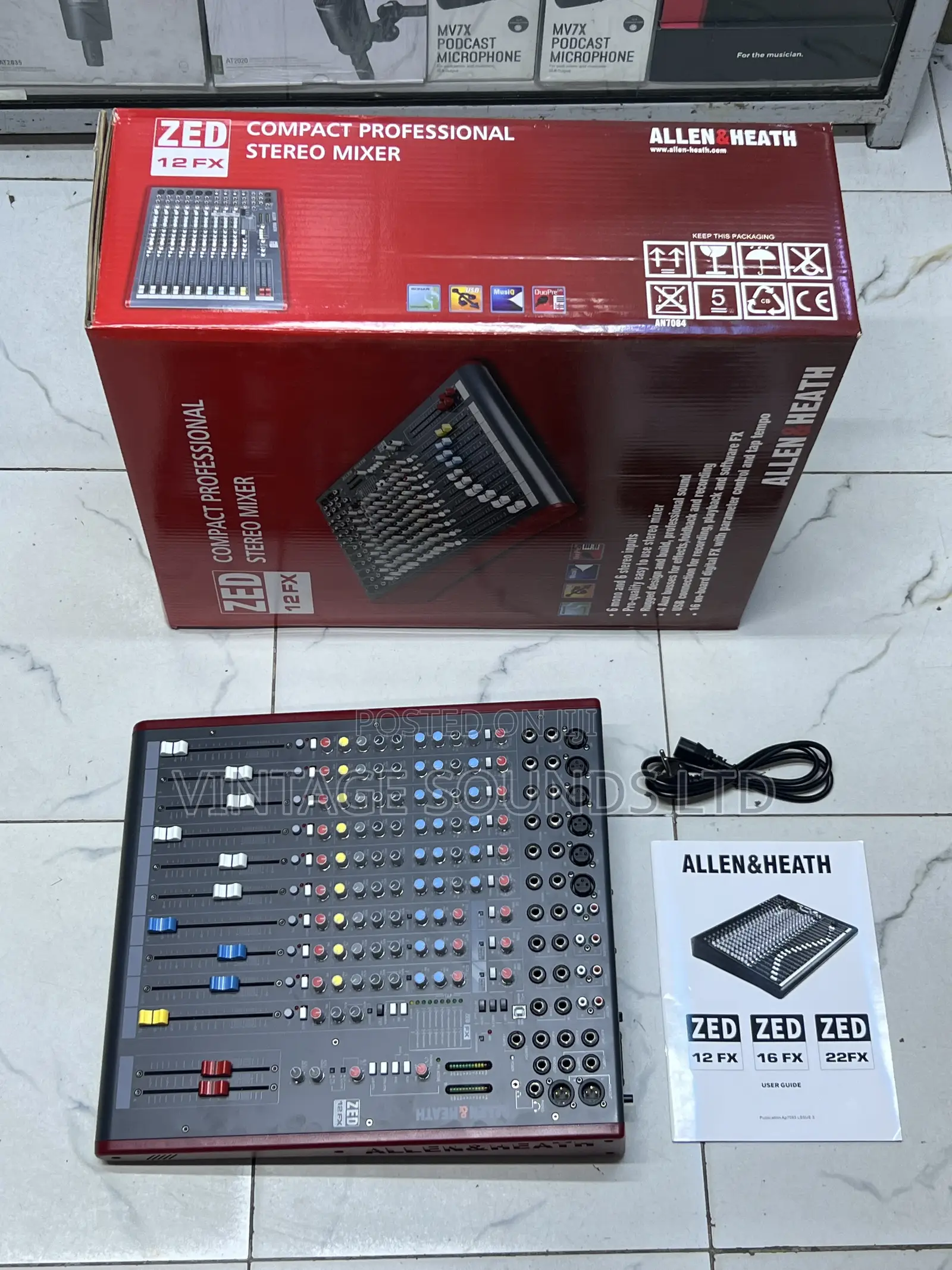 Allen Heath Zed-12fx 12-Channel Live Mixer Console