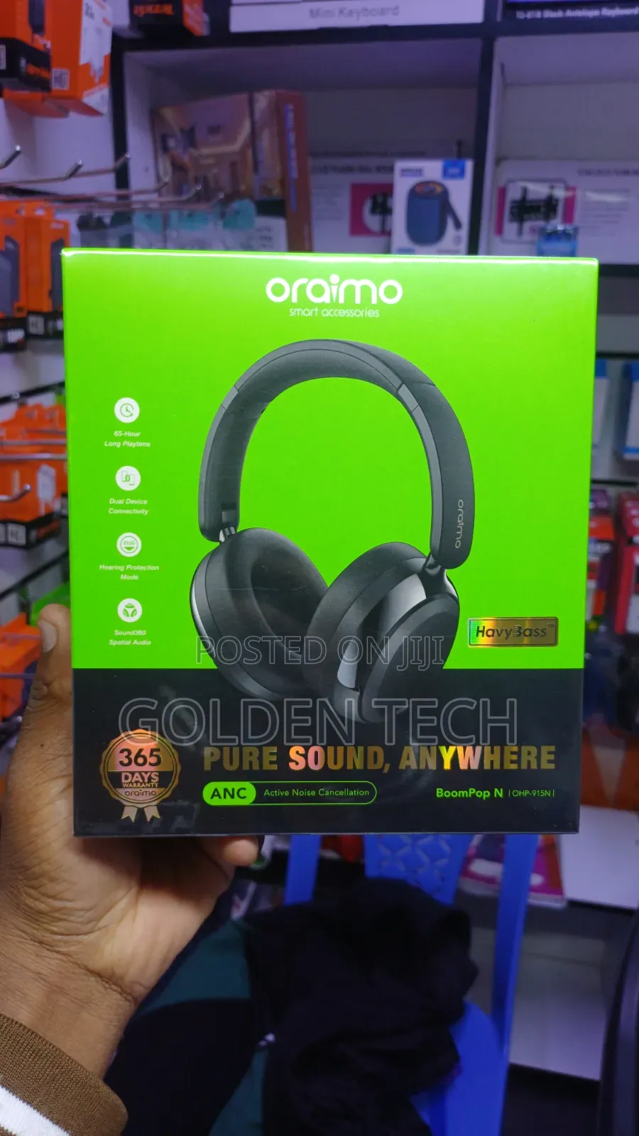 Oraimo Boompop N Wireless Noise Cancelling Headphones