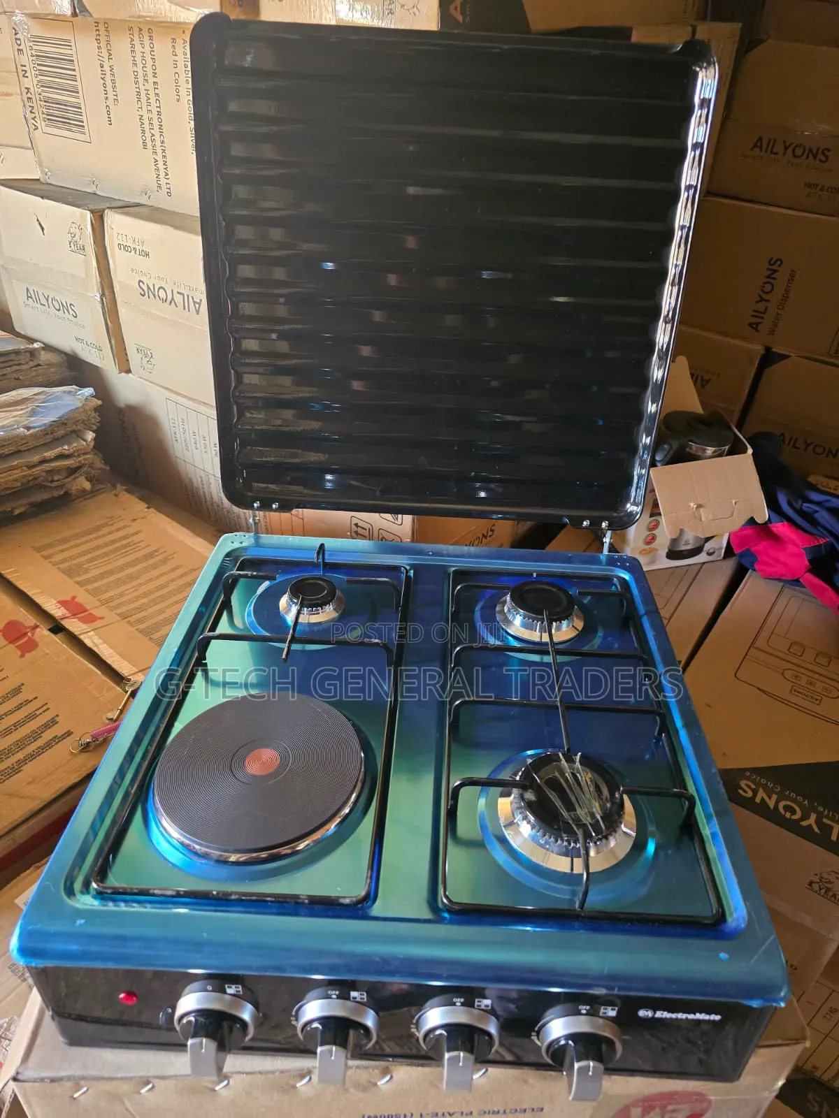 Electromate 3+1 Table Top Auto Ignition Gas Cooker
