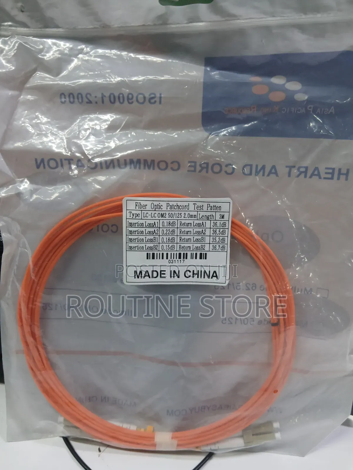 Fiber Patchcord Lc-Lc Om2 3mtr Mult Mode