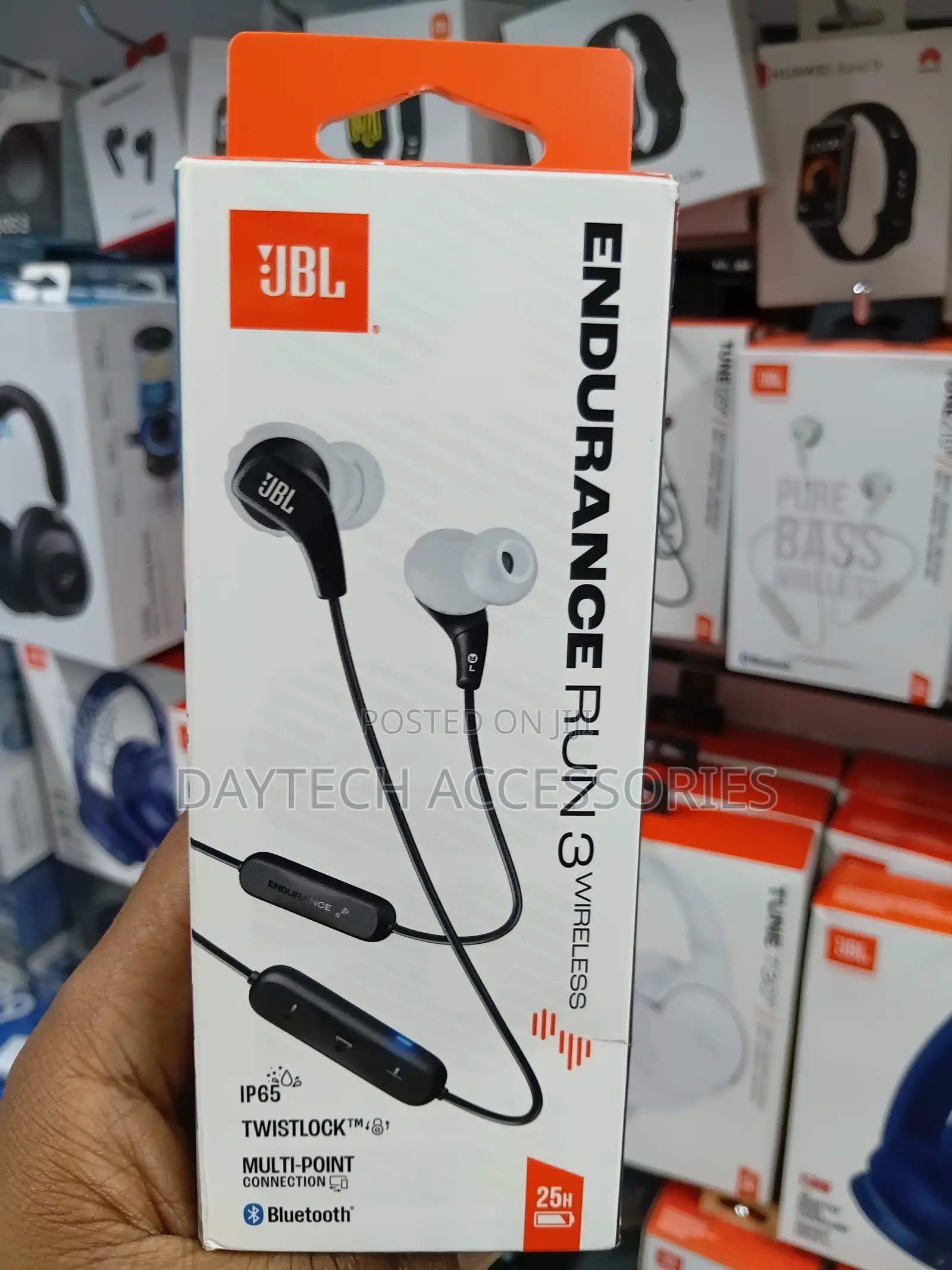 These Are JBL Endurance Run 3 Wireless Sport Headphones.