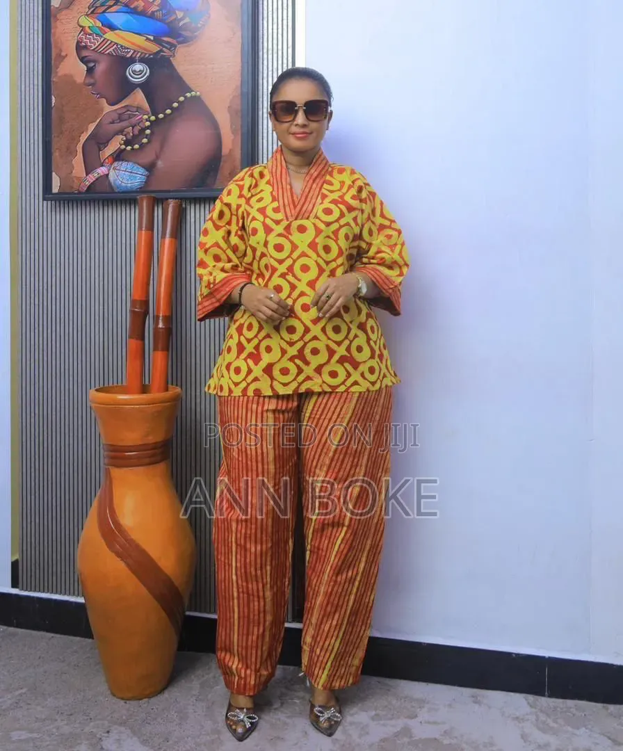 Top Trousers Kitenge Free Wear Cotton