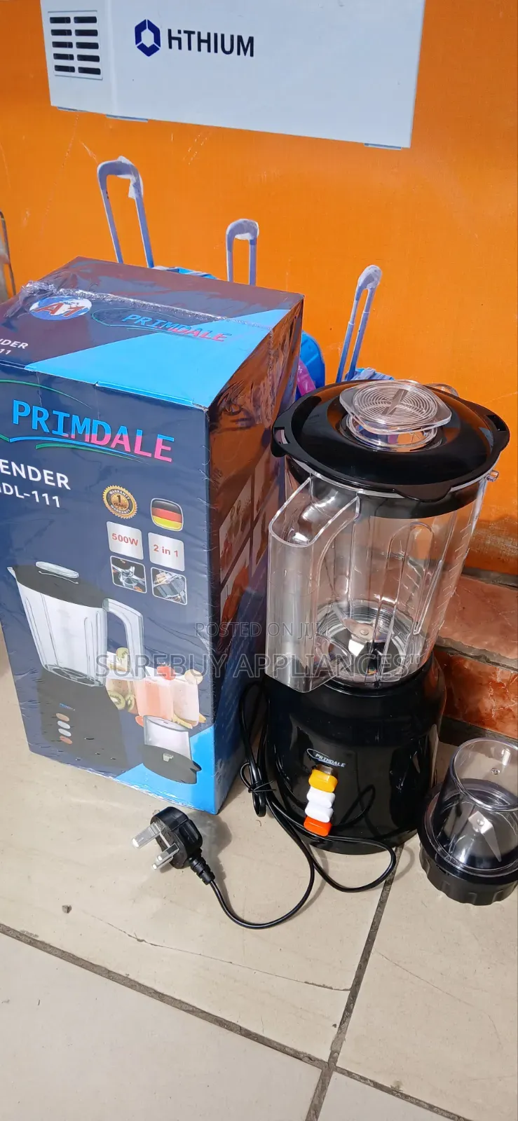 Primdale 2 in 1 Electric Blender With Grinder
