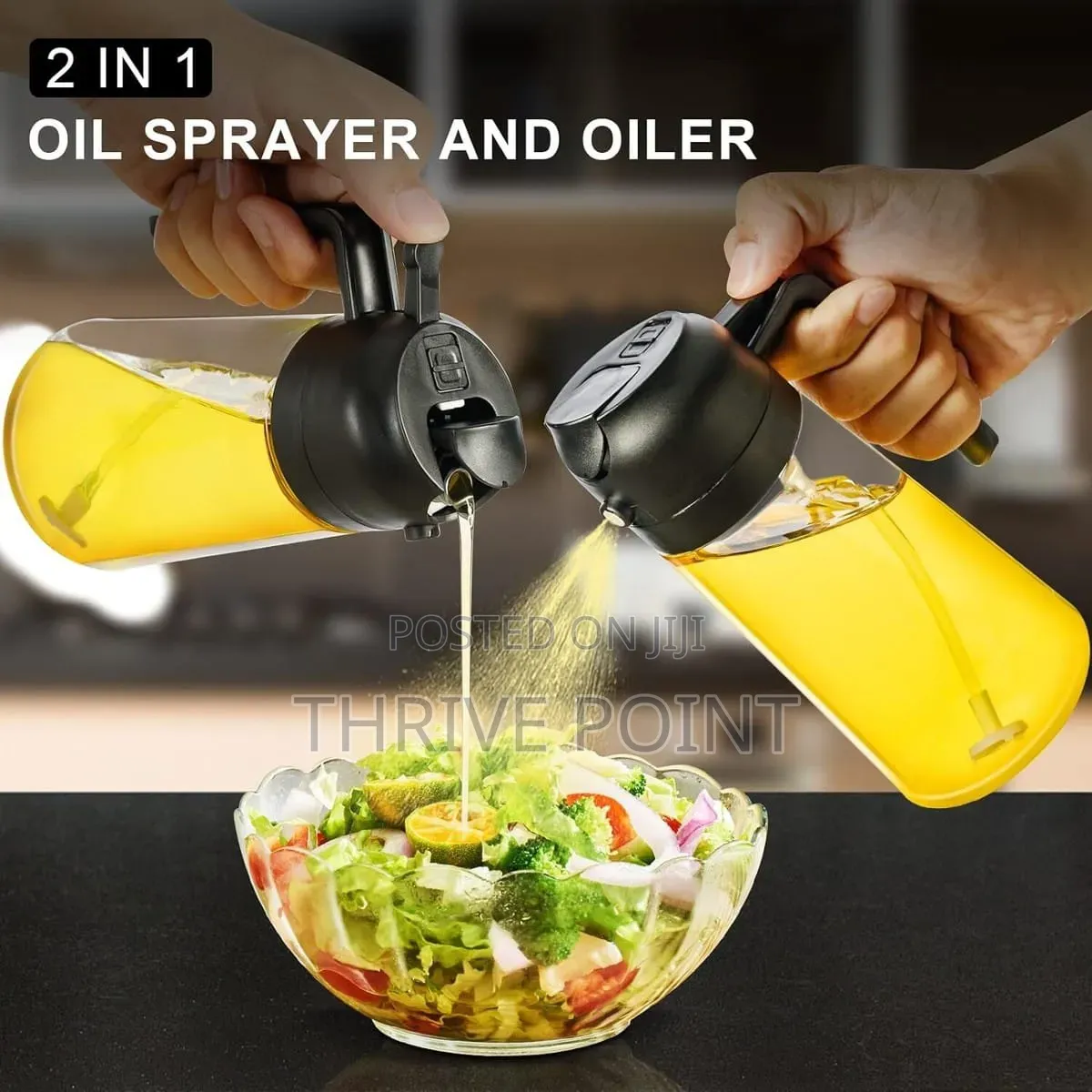 2 Way 450ml Spray or Pour Glass Oil Dispenser