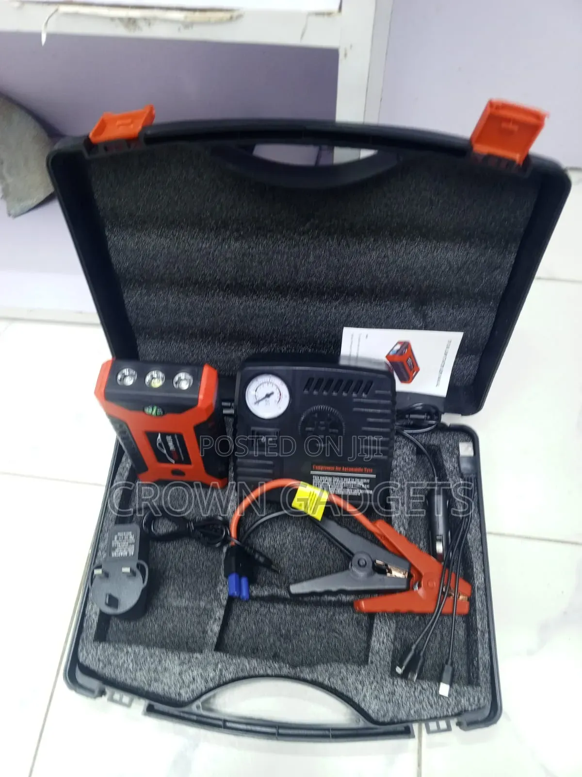 Portable Car Jump Starter Kit – Power Bank Emergency Battery Booster