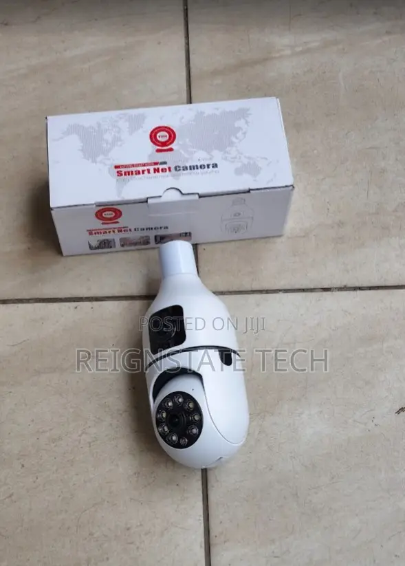 V380 Dual-Lens Bulb Camera Two Cameras 360-Degree Wireless Bulb Camera