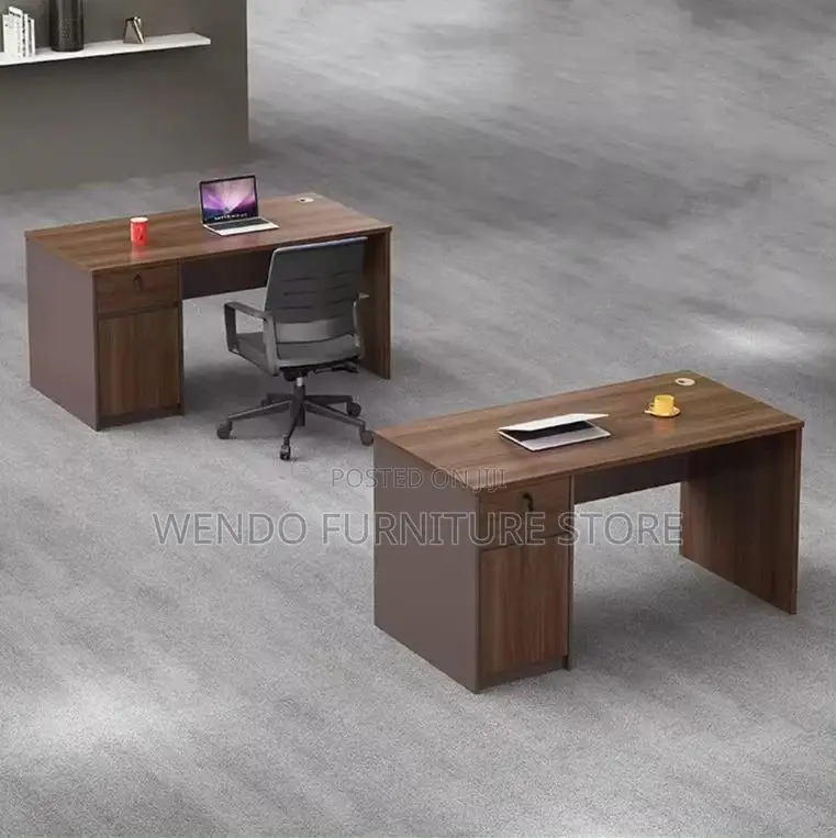 Office Desk; 1.4 Meters Home Office Sturdy Wood Desk