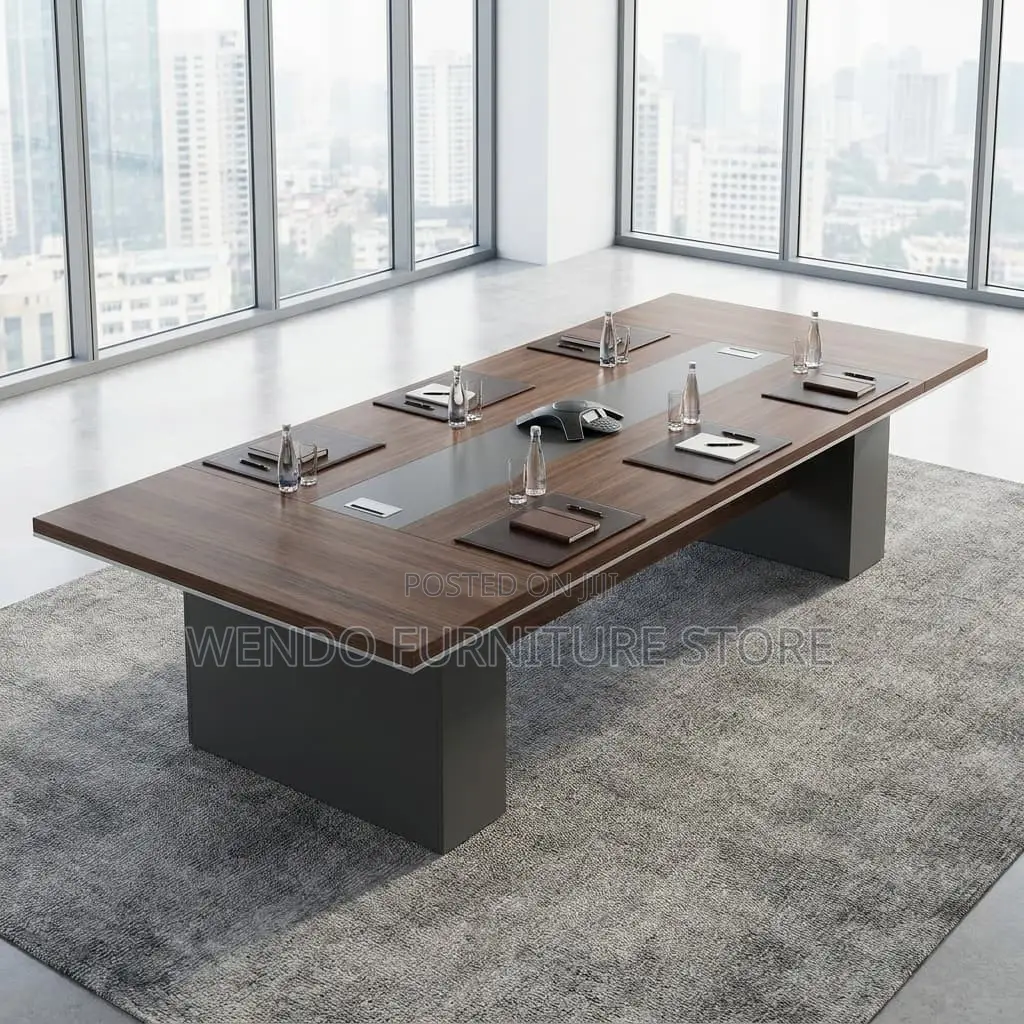 Boardroom Table; 3 Meters Cabinets Executive Boardroom Table