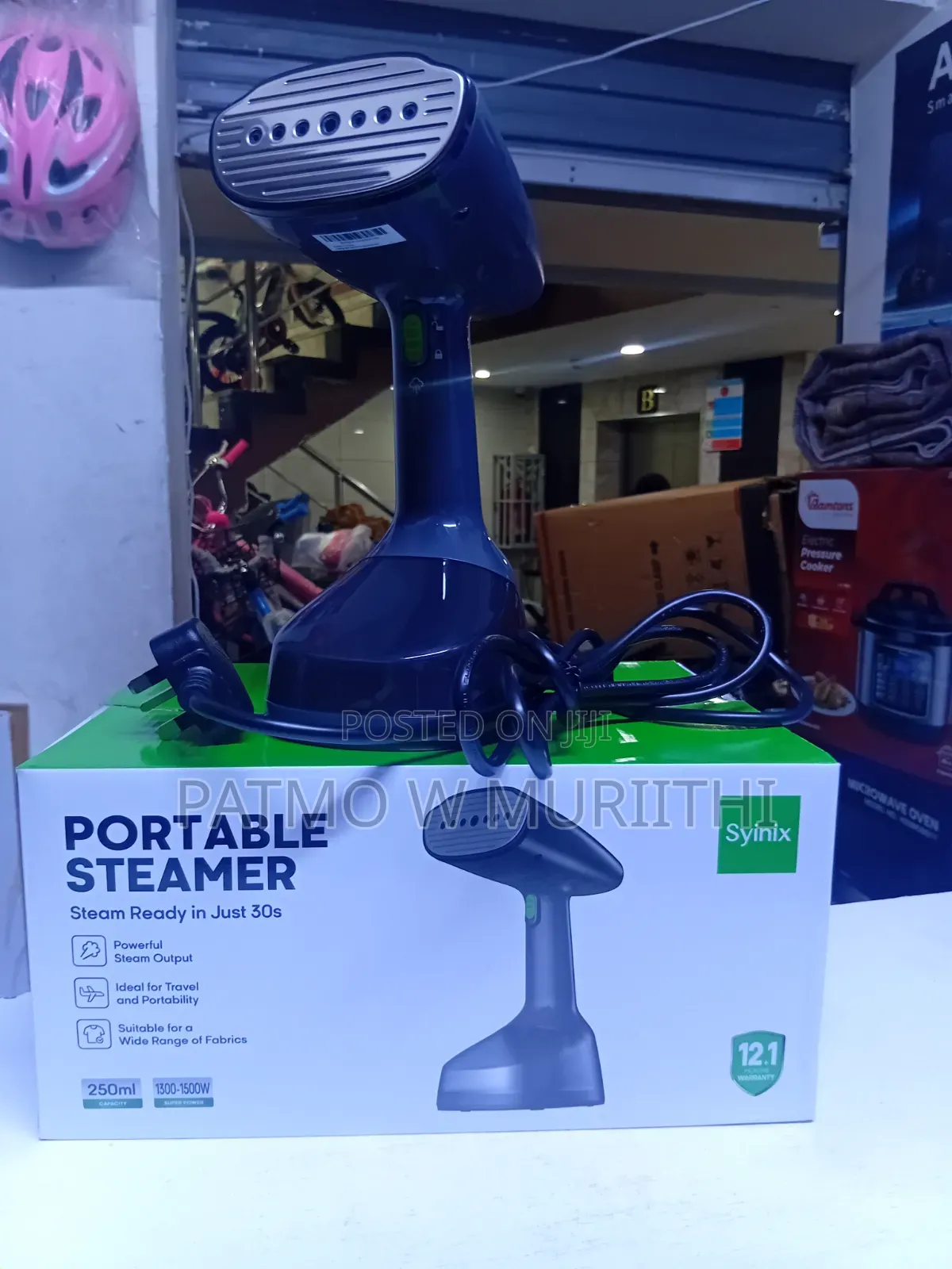 Portable Syinix Germent Steamer 250 Ml