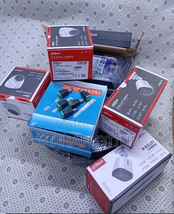 Dahua Complete Set of 4 Channel Cameras 2mp With Ir-25m