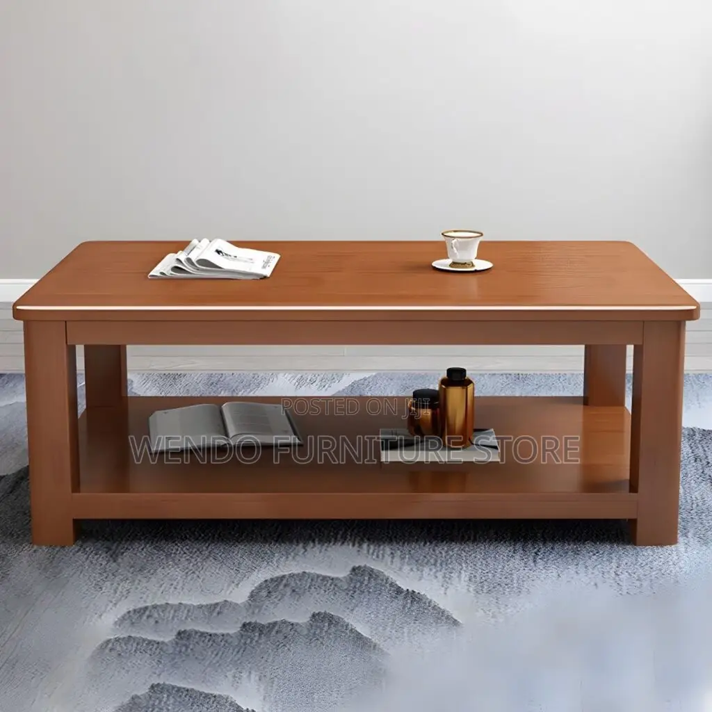 Coffee Table; Mahogany Executive Brown Elegancy Coffee Table