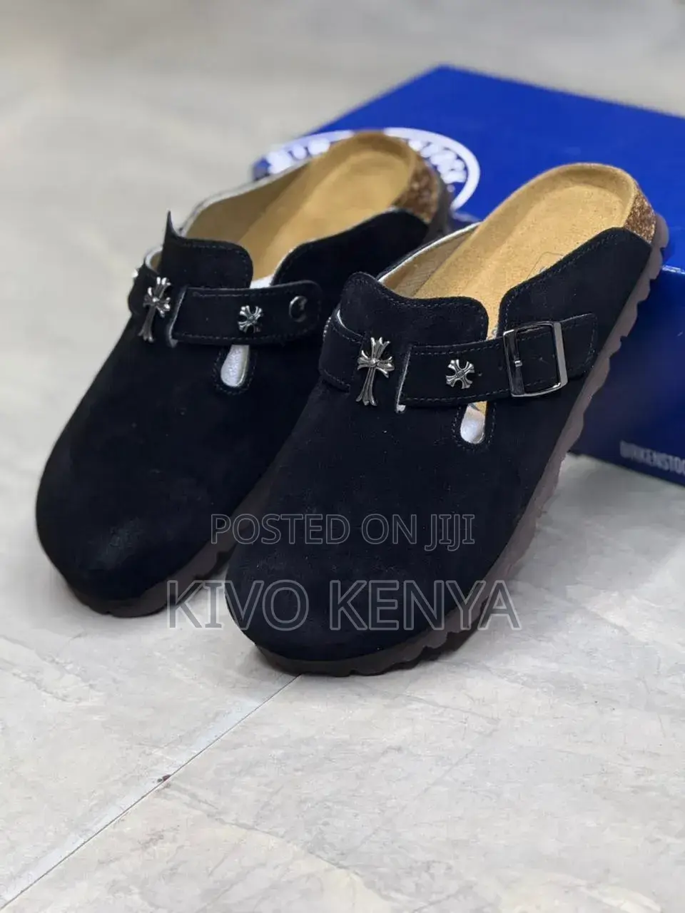 Chrome Hearts Embellished Birkenstock Boston Clogs