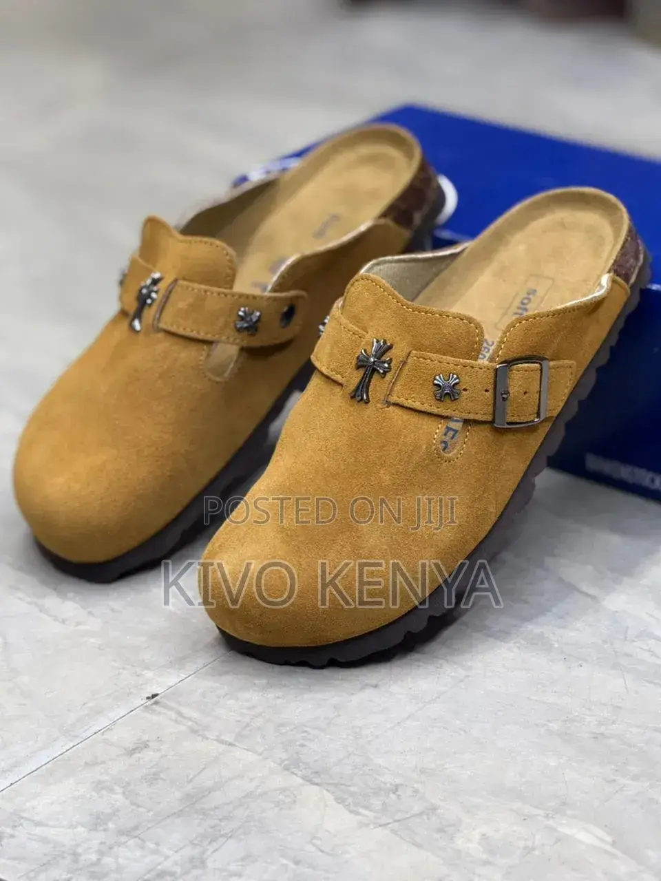 Chrome Hearts Embellished Birkenstock Boston Clogs