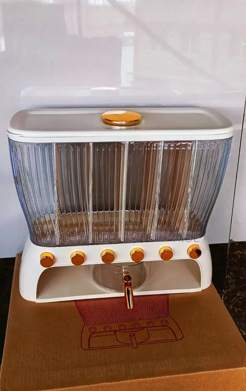 12kgs Partitioned Cereal Dispenser - 6 Grids Each 2kgs