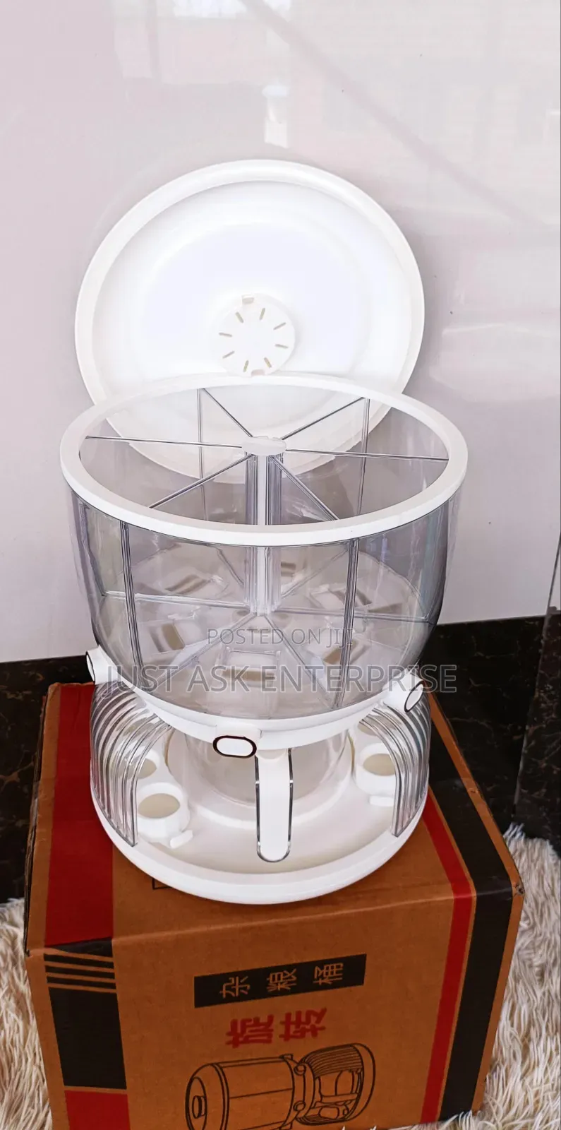 2kgs Partitioned 6 Grids Cereal Dispenser - 12 Kilos
