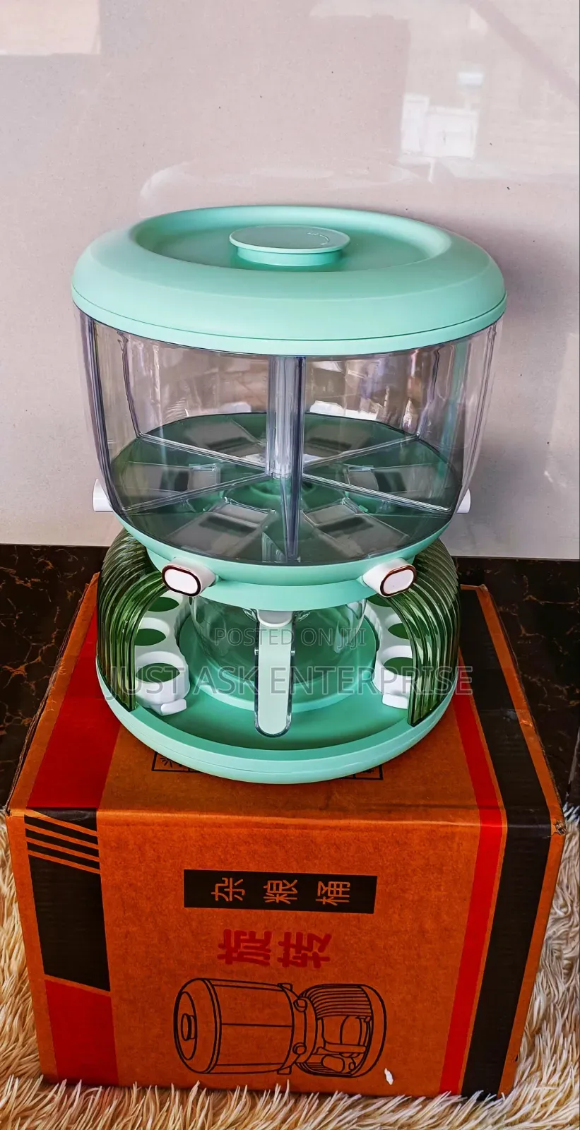 2kgs Partitioned 6 Grids Cereal Dispenser - 12 Kilos