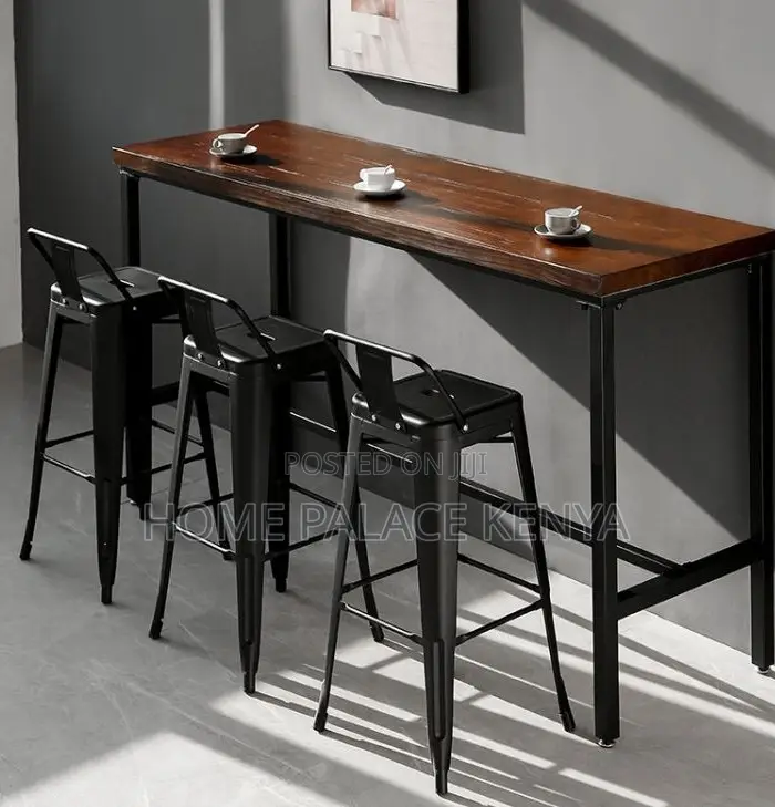 Counter Stool: Heavy Duty Iron Bar Stool With Steady Design