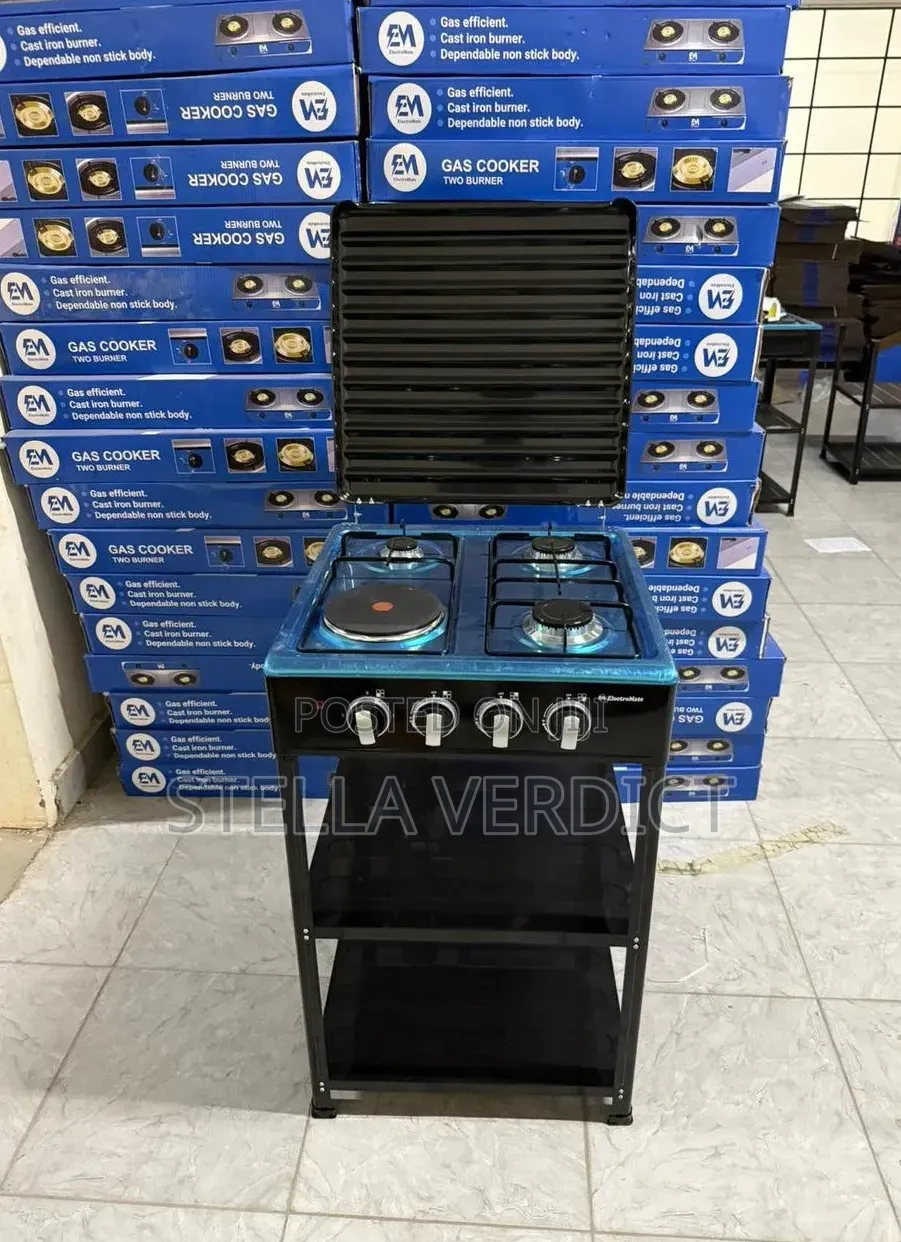 Electromate 3+1 Standing Cooker With Shelves