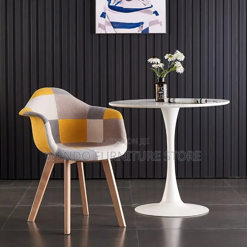 Coffee Table; Round Marble Home Dining Coffee Table