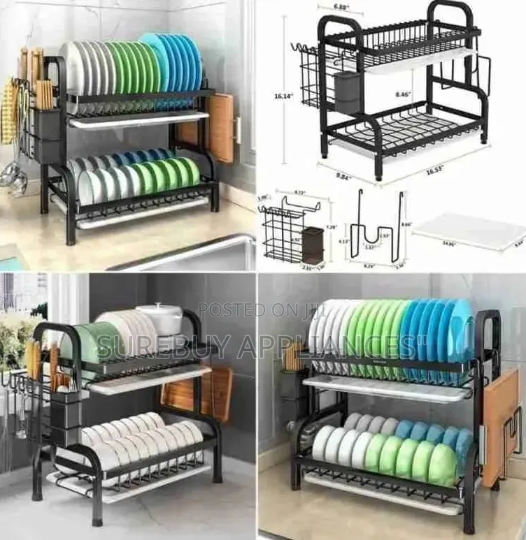 Heavy Duty 2 Layer Kitchen Dish Drying Rack