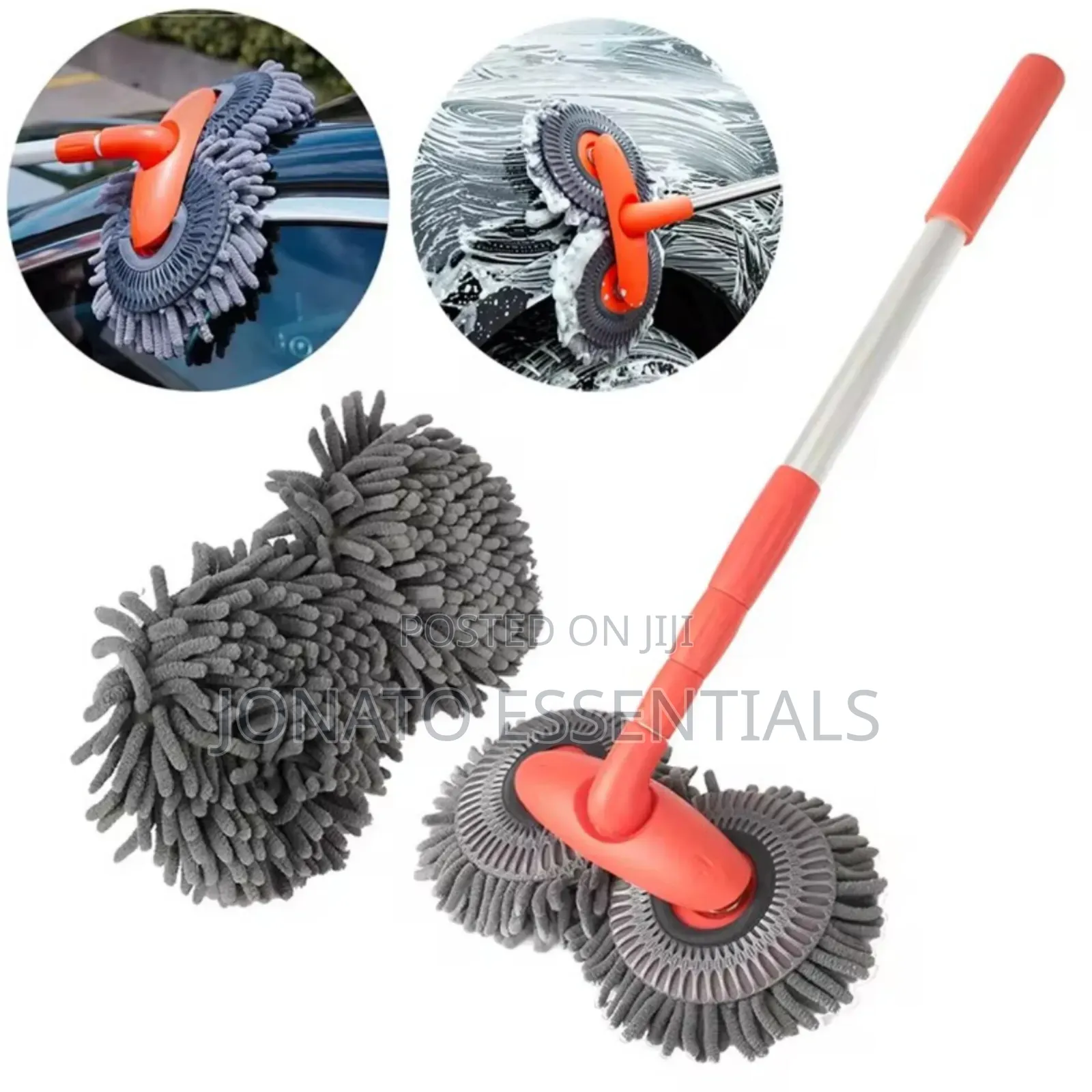 Dual Head Car Wash Mop Brush Extendable Car Cleaning Brush