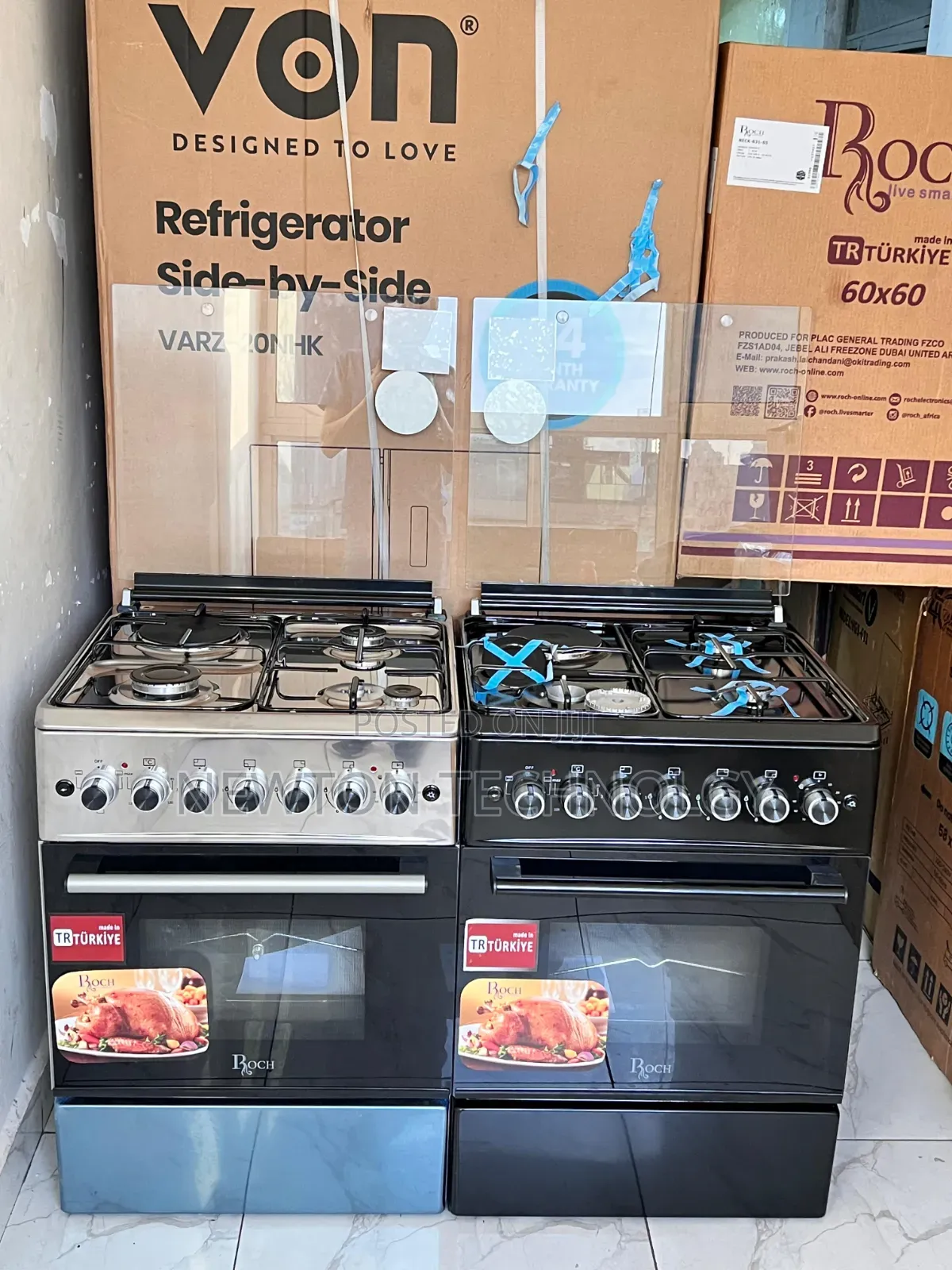 Turkey Roch Black 60×60 Standing 3+1 Cooker