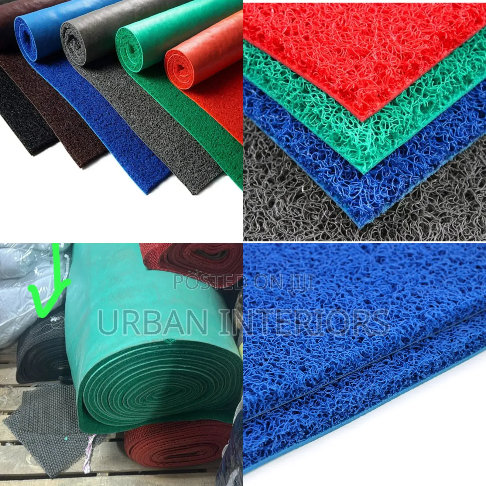 PVC Spaghetti Coiled Mats Anti-Slip Spaghetti Mats