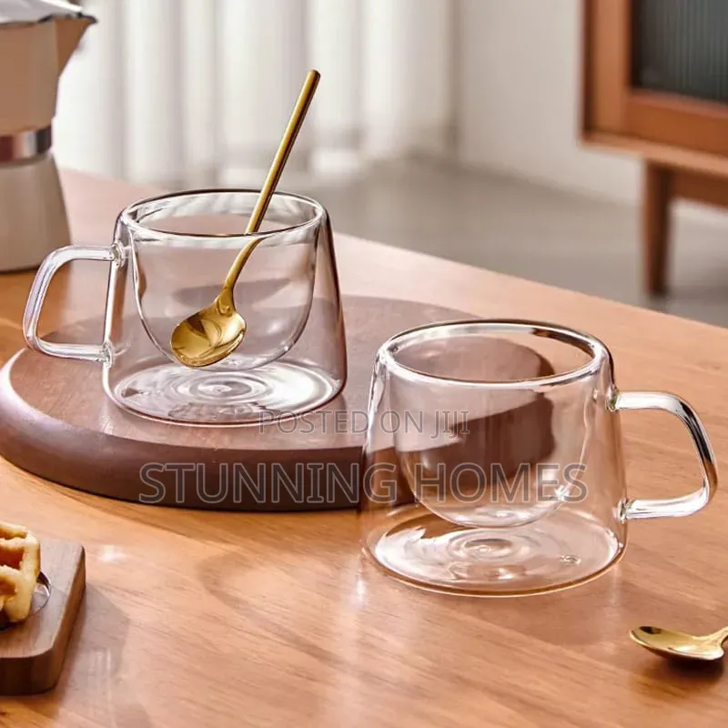 Double Walled Coffee Glass Cup
