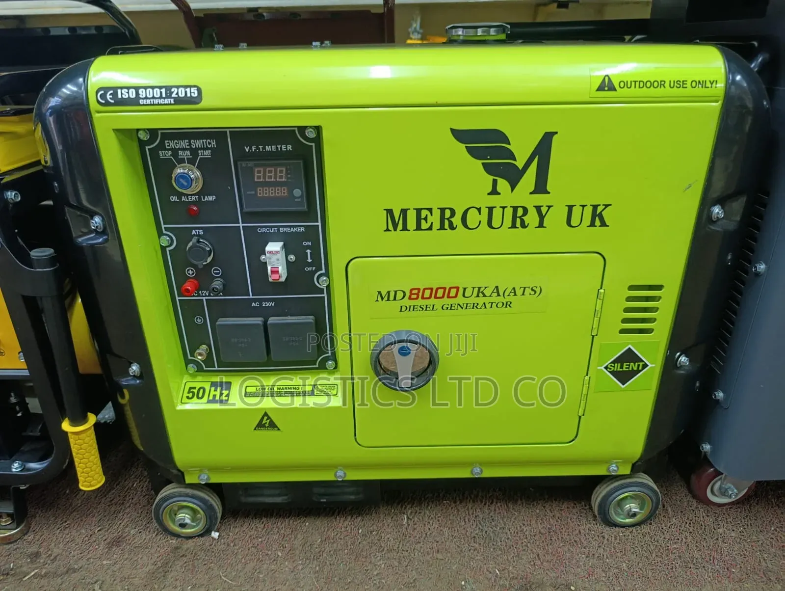 Mercury Diesel Silent Generator 8 Kva/8000w