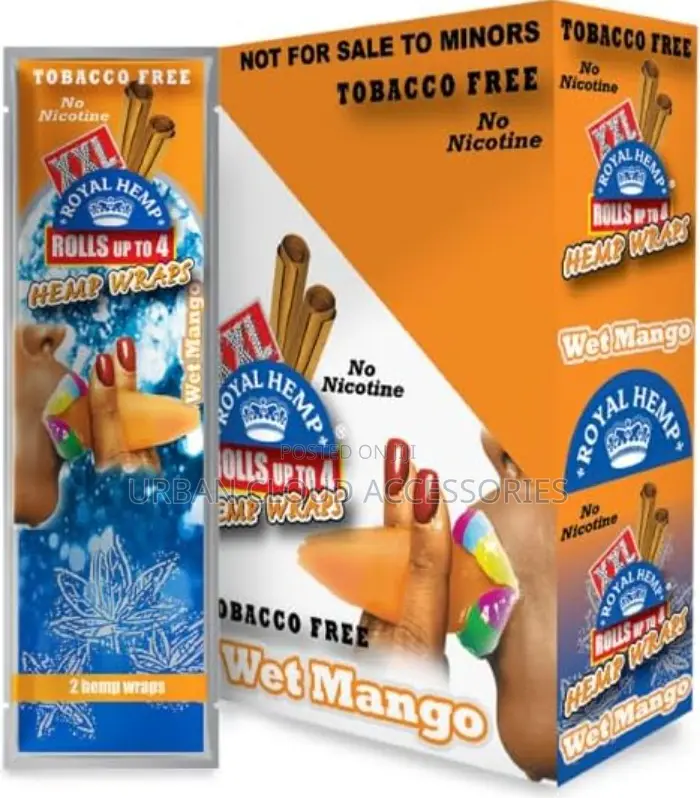 Royal Blunts XXL Herbal Blunt Wraps 110 Mmkingsize Mango(Tobacco Free)