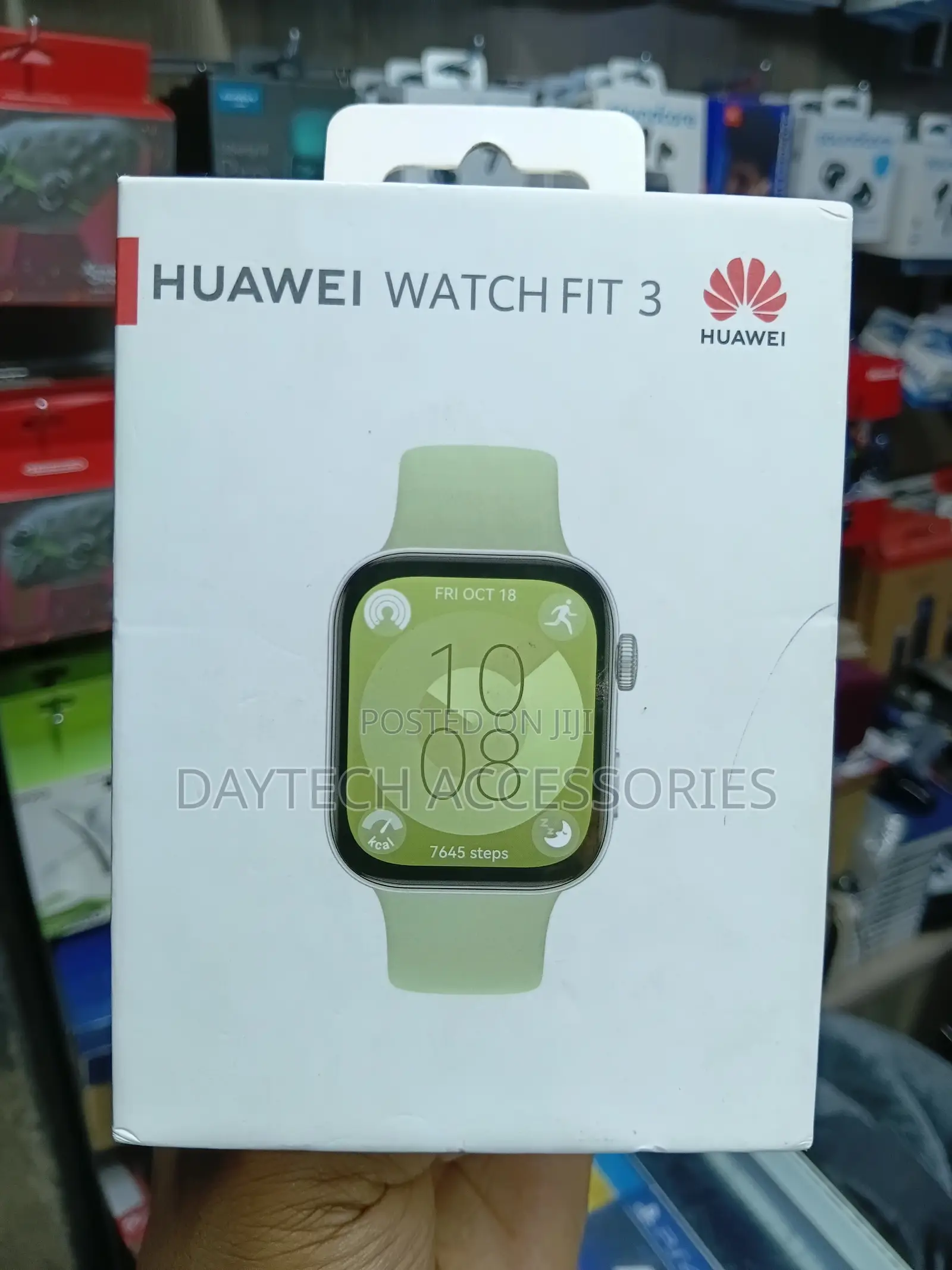 Huawei Watch Fit 3 Green 1.82" 5 Atm Amoled Bluetooth Android Ios.
