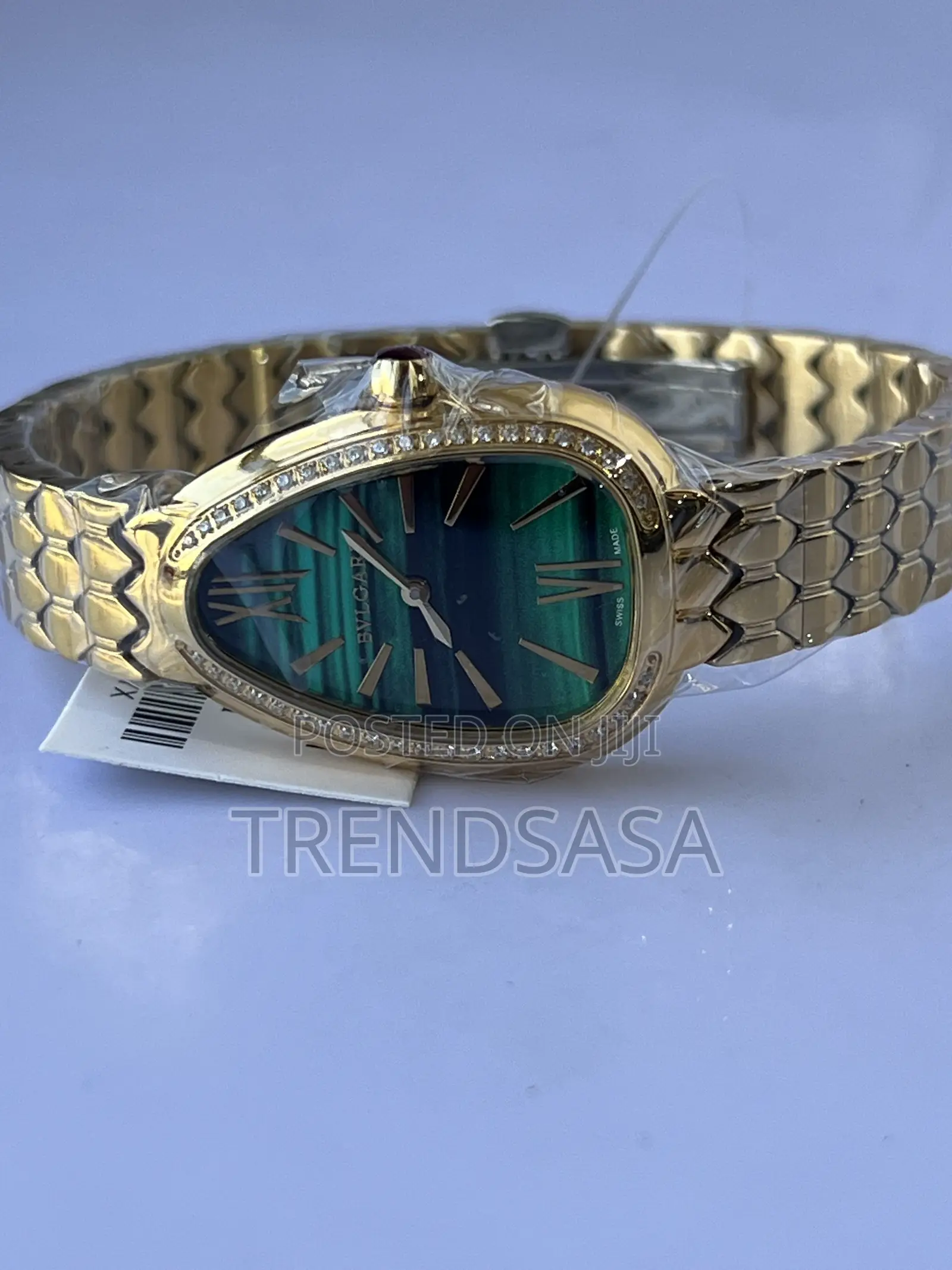 Bvlgari Serpenti Yellow Gold Green Dial Ladies Watch
