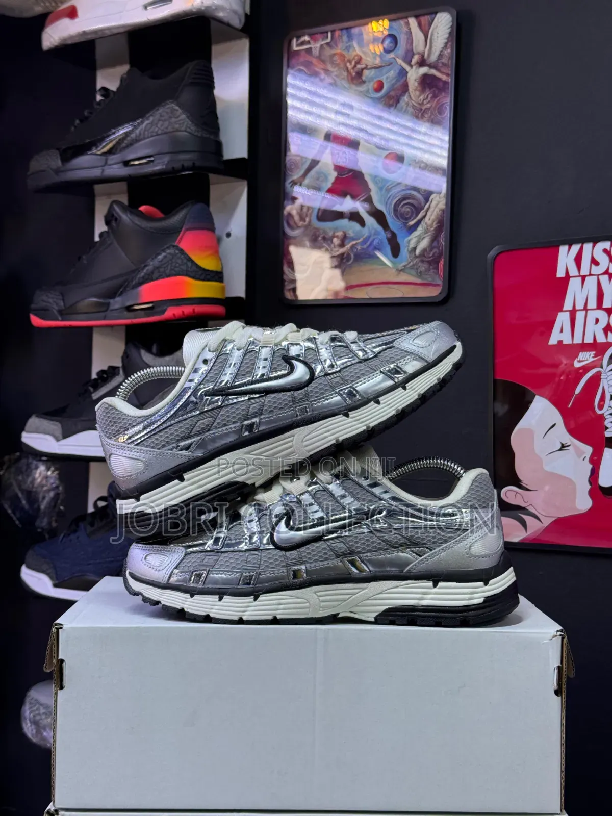 Nike P-6000 Shoes in the Metallic Silver Sneakers