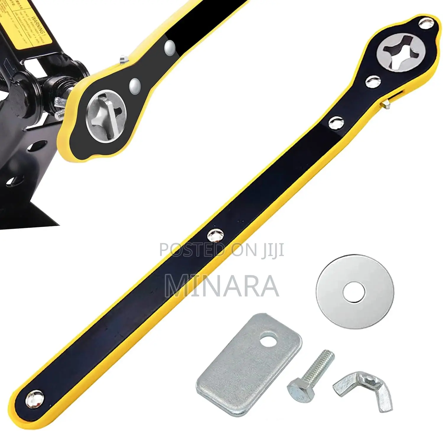 Scissor Jack Ratchet Wrench, Labor-Saving Wrench Universal Adapter