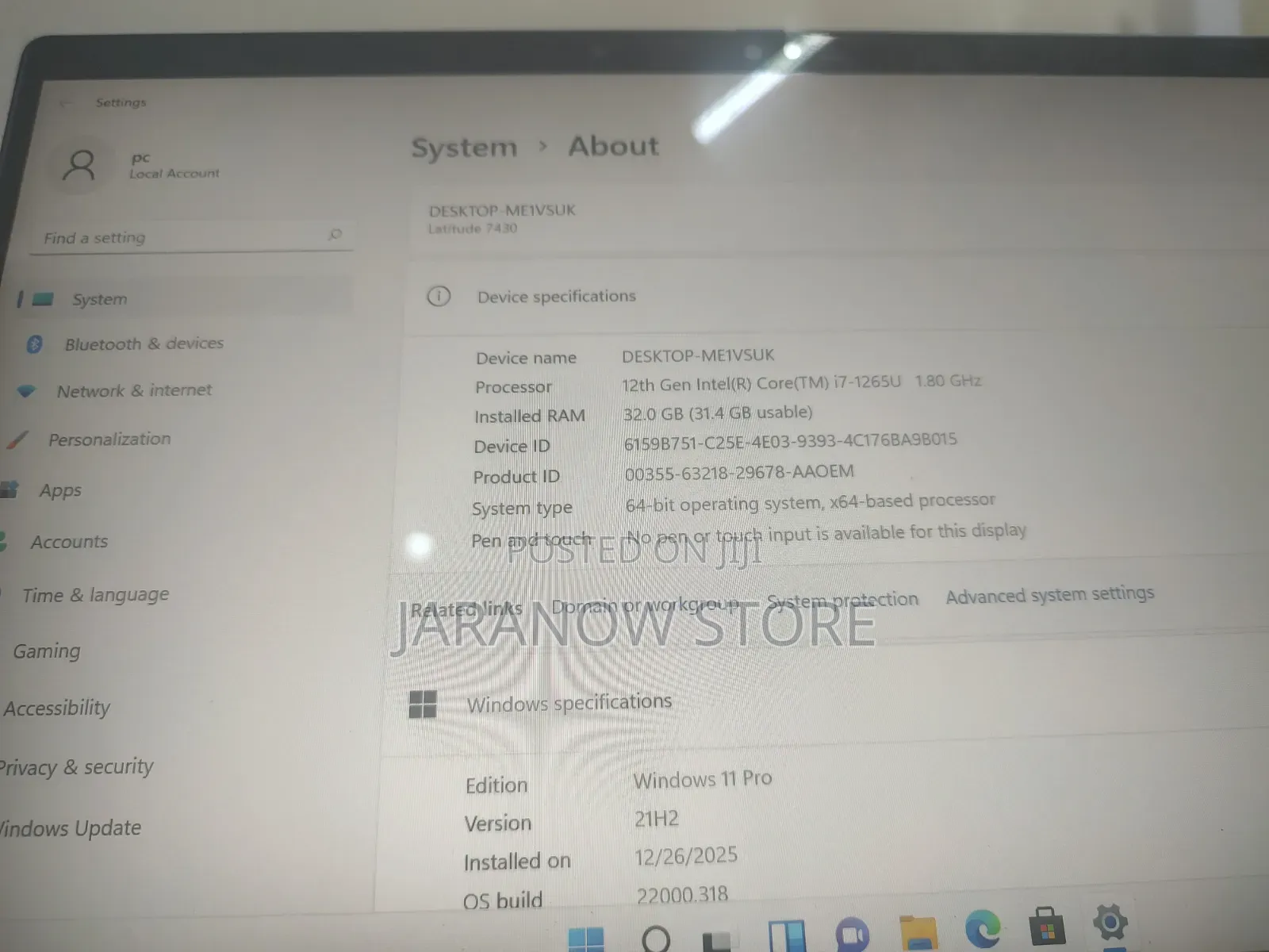 Laptop Dell Latitude 7430 32GB Intel Core i7 SSD 256GB