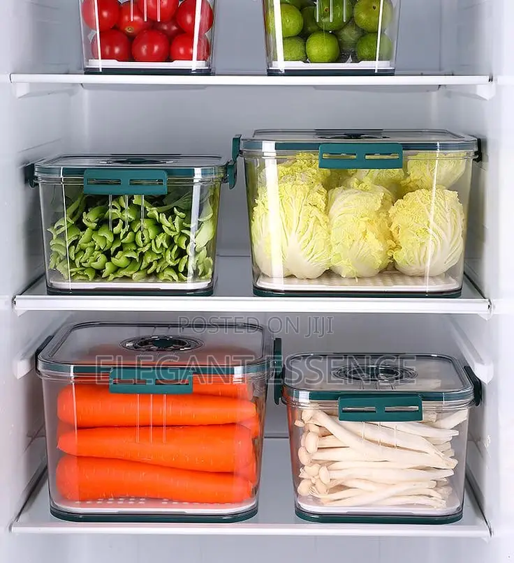 3pcs Stackable Multipurpose Food Storage Containers Organizers