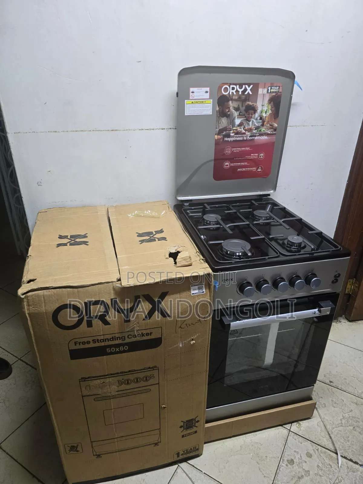 Full Gas Mika Oryx Standing Cooker