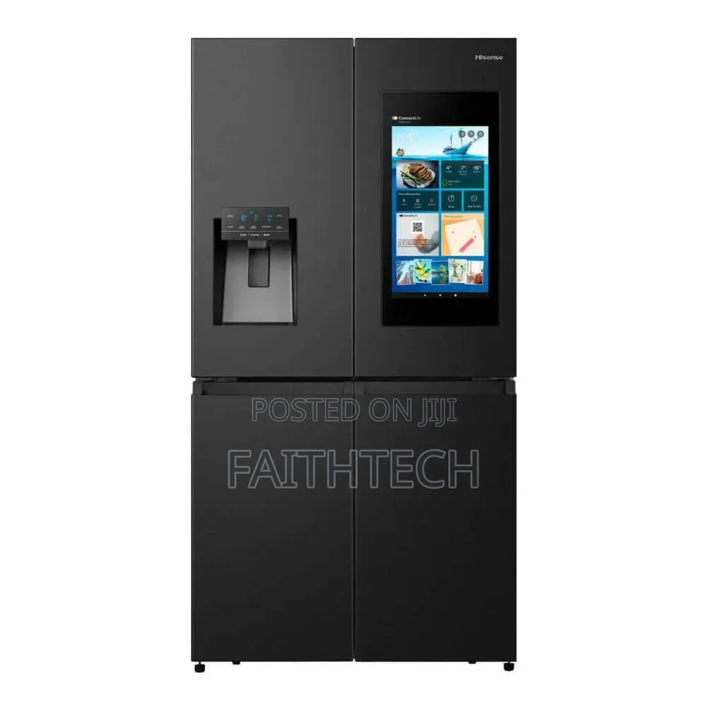 Hisense Fridge 538 Liters 4-Door Smart Screen With Ice Maker