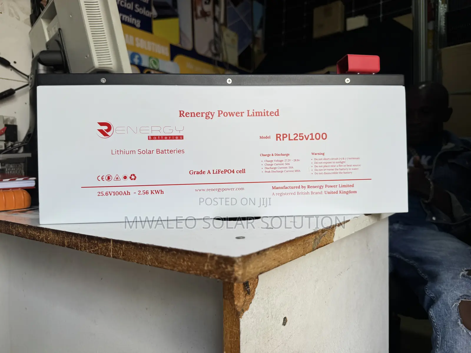 Renergy Lifepo4 Solar Battery 25.6v